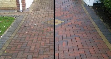 Block Paving Driveway Before and After